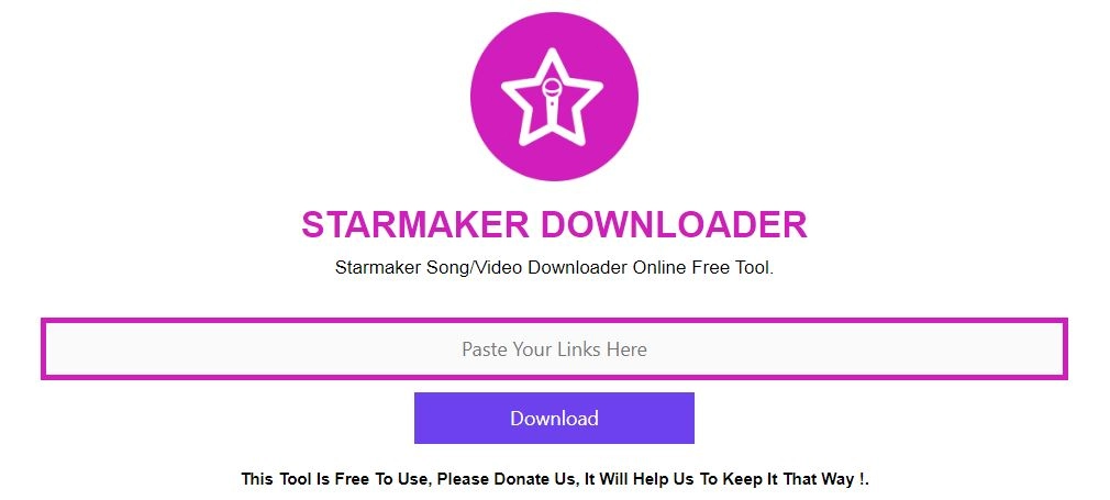 Starmaker Song Video Downloader Online Free Tool