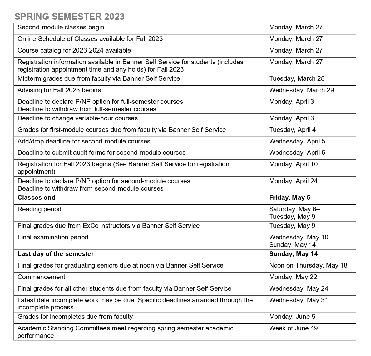 Oberlin Academic Calendar 2021 22 Updated Oberlin College Academic Calendar EduSphere Insights