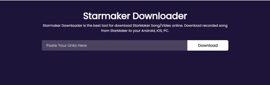 Starmaker Song Downloader